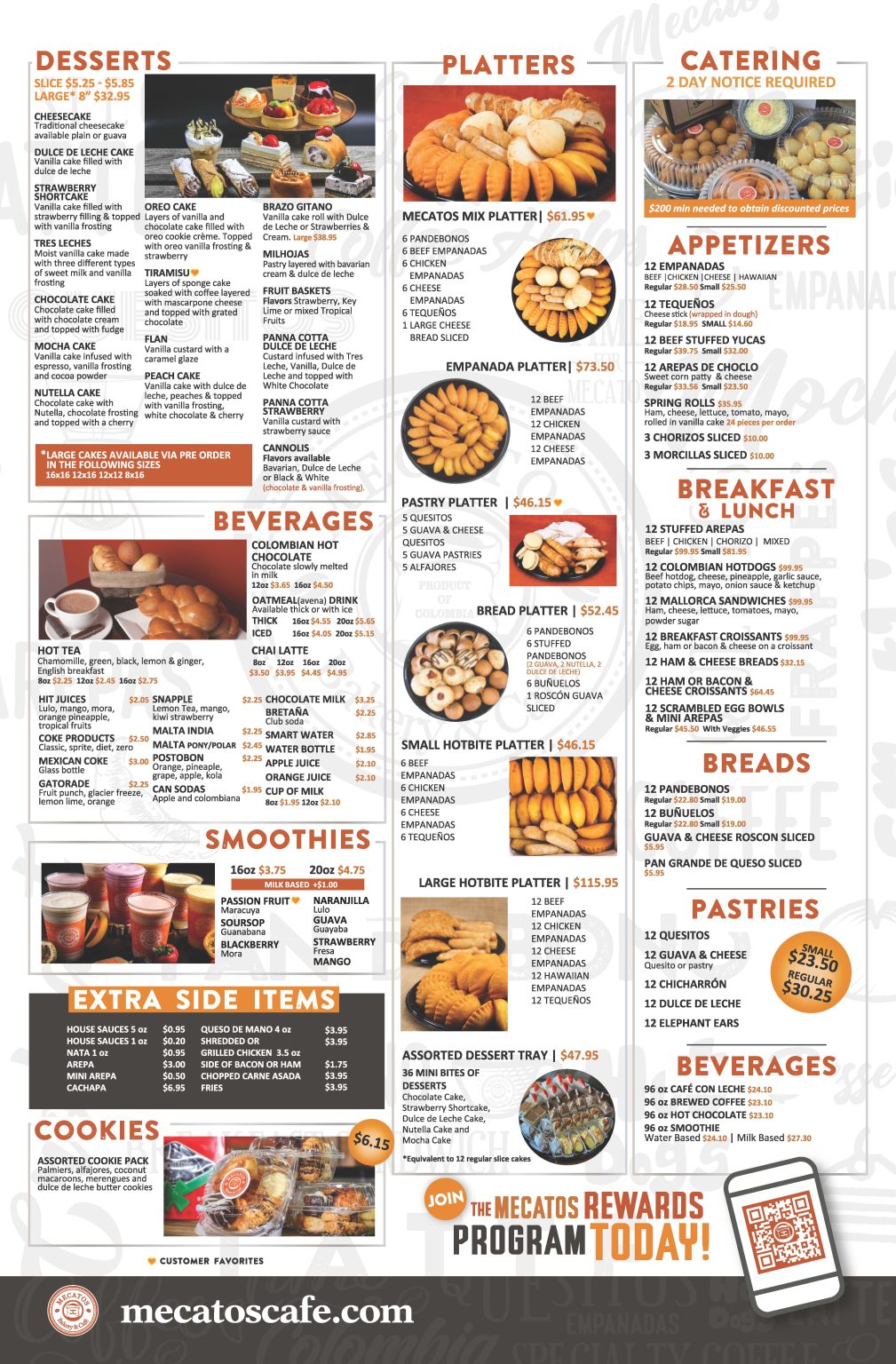 Mecatos Lake Nona Menu